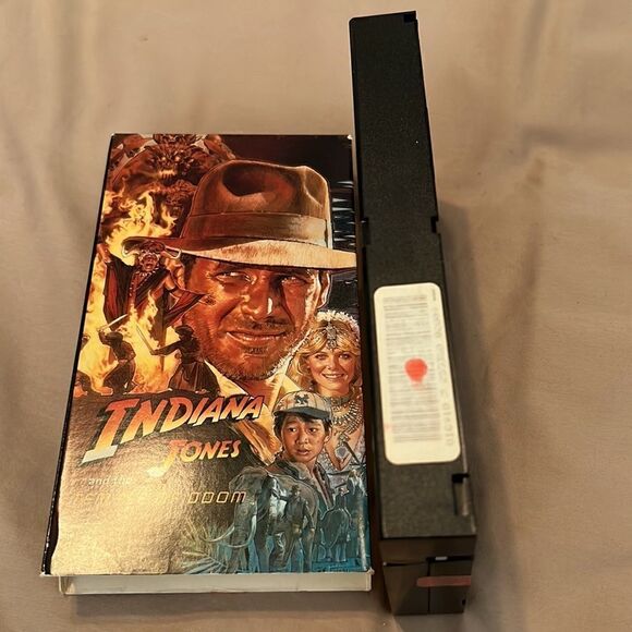 Vintage Indiana Jones VHS tapes these have been in storage for year - Picture 10 of 15
